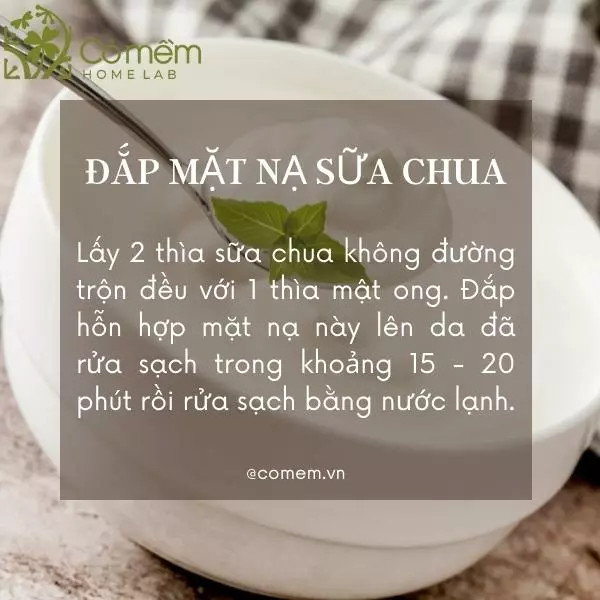 Mặt nạ sữa chua không đường và mật ong là mẹo làm đẹp từ thiên nhiên giúp dưỡng ẩm và làm sáng da