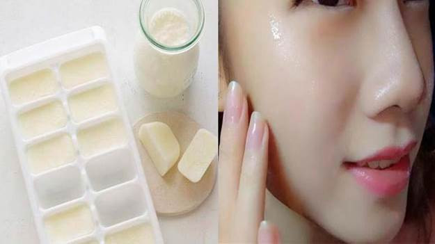 Đá viên sữa tươi giúp se khít lỗ chân lông và làm sáng da mặt cấp tốc