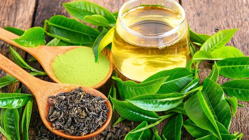 Trà xanh giàu chất chống oxy hóa giúp bảo vệ da mặt hiệu quả