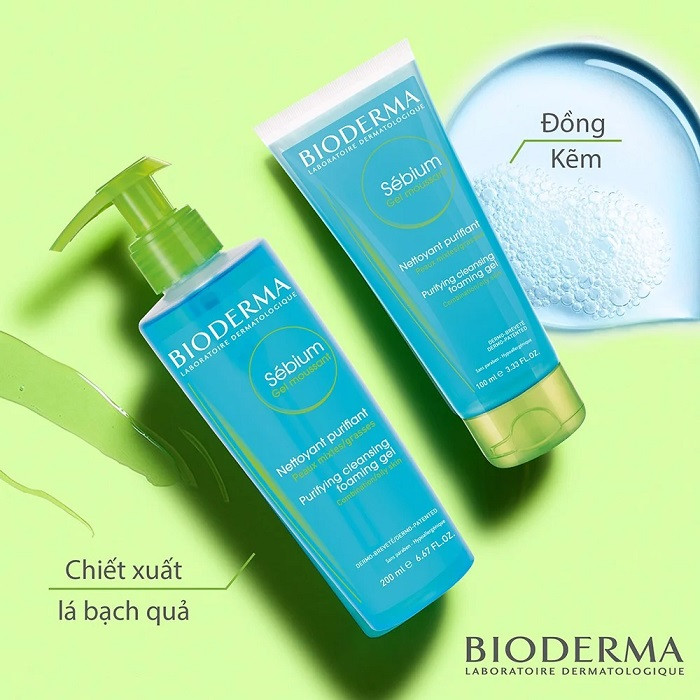 Gel rửa mặt Bioderma Sebium Gel Moussant làm sạch và ngăn ngừa mụn