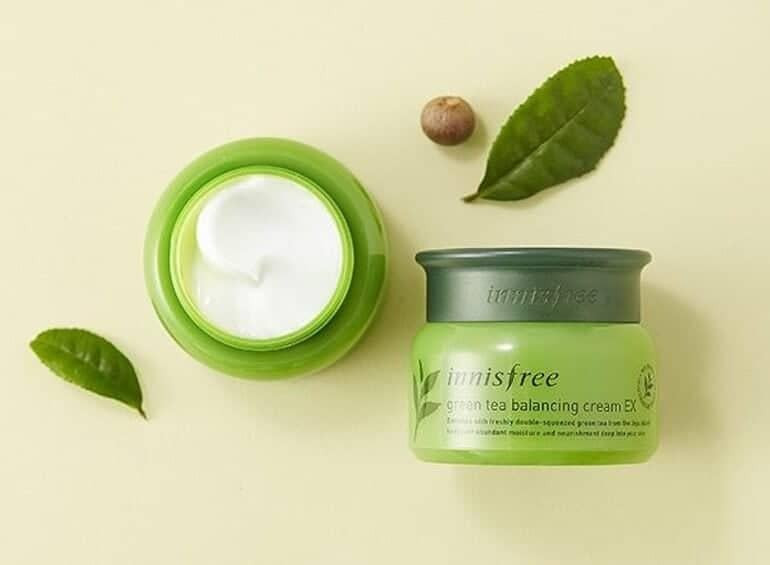 Kem dưỡng Innisfree Green Tea Balancing Cream EX cân bằng ẩm cho da dầu
