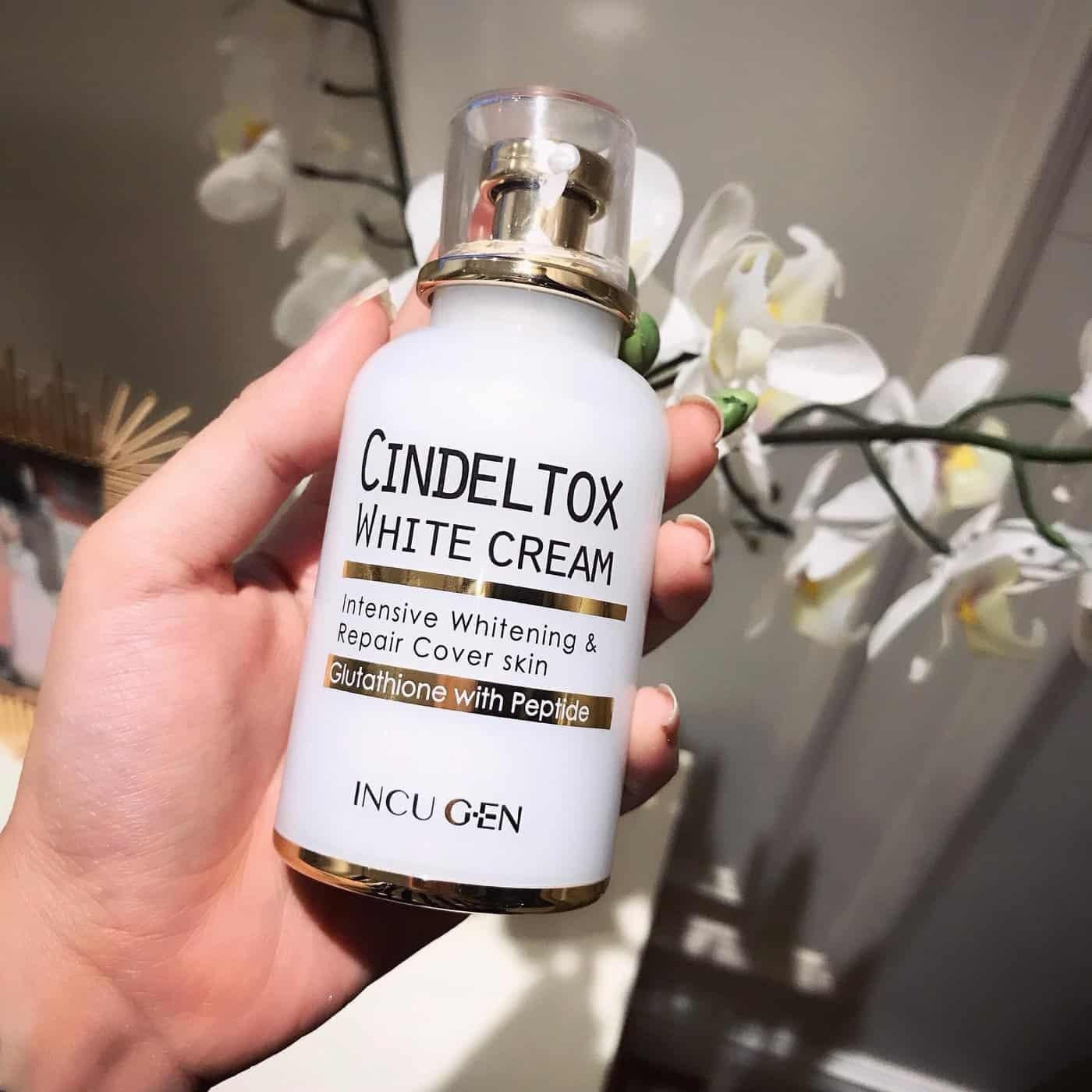 Kem dưỡng trắng da tức thì Cindeltox White Cream Hàn Quốc an toàn cho da