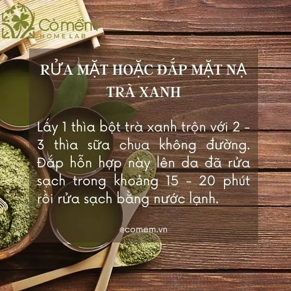 Mặt nạ bột trà xanh và sữa chua là cách làm đẹp da mặt bằng thiên nhiên giúp chống lão hóa và ngừa mụn
