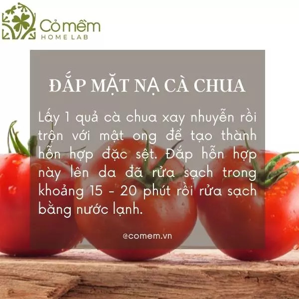 Mặt nạ cà chua và mật ong là bí quyết làm đẹp da mặt từ thiên nhiên giúp da sáng mịn