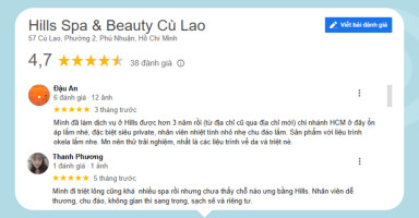 Tổng hợp đánh giá tích cực về hiệu quả triệt lông tại Hills Spa &amp; Beauty từ khách hàng