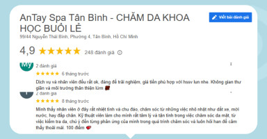Tổng hợp đánh giá của khách hàng về chất lượng dịch vụ triệt lông tại AnTay Spa