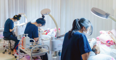 Không gian phòng trị liệu triệt lông tại AnTay Spa