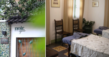 Noir Spa Quận 1 với kiến trúc xanh độc đáo, mang đến cảm giác thư thái cho khách hàng.