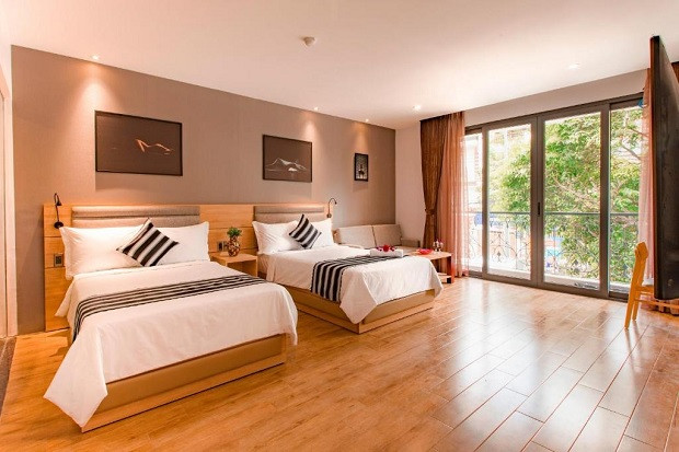 Không gian phòng ngủ thoáng đãng tại Aiden Sài Gòn