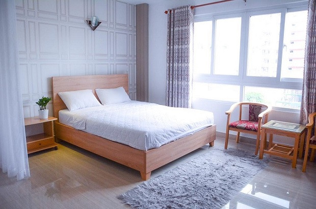Căn phòng ngủ hiện đại tại Paragon Saigon Luxury Apartment