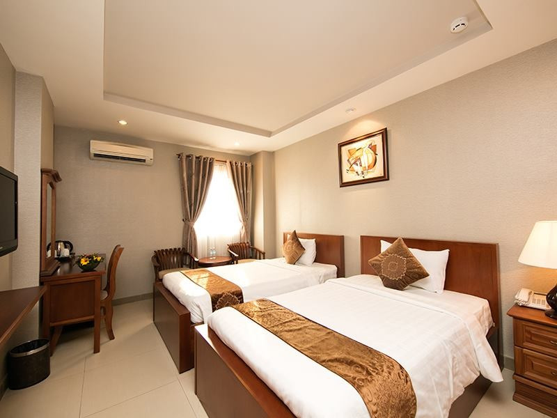 Phòng ngủ 2 giường đôi tại White Lion Saigon