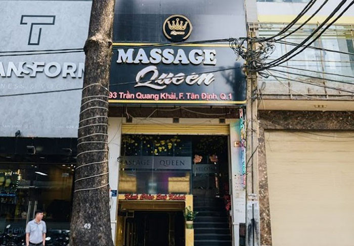 Không gian nội thất đẳng cấp của Massage Queen Quận 1
