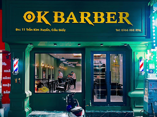 OK BARBER - 11 Trần Kim Xuyến - tiệm hớt tóc Cầu Giấy