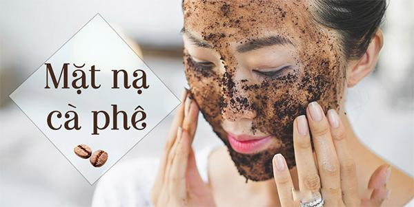 Dưỡng da mặt bằng bột cà phê