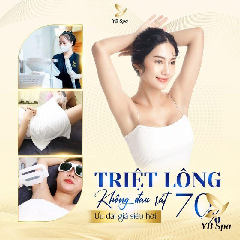 Hình ảnh không gian hiện đại, sạch sẽ tại YB Spa 37 Đường số 7, KDC Cityland Park Hills, chuyên triệt lông vĩnh viễn