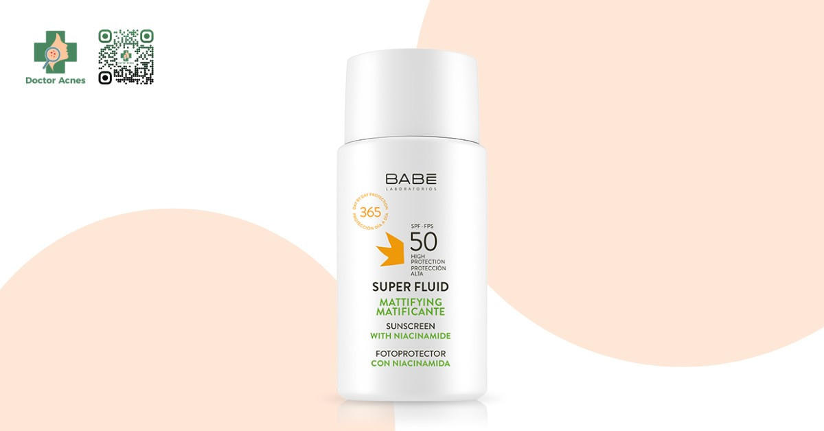 Kem chống nắng BABE Super Fluid Mattifying sunscreen SPF 50+