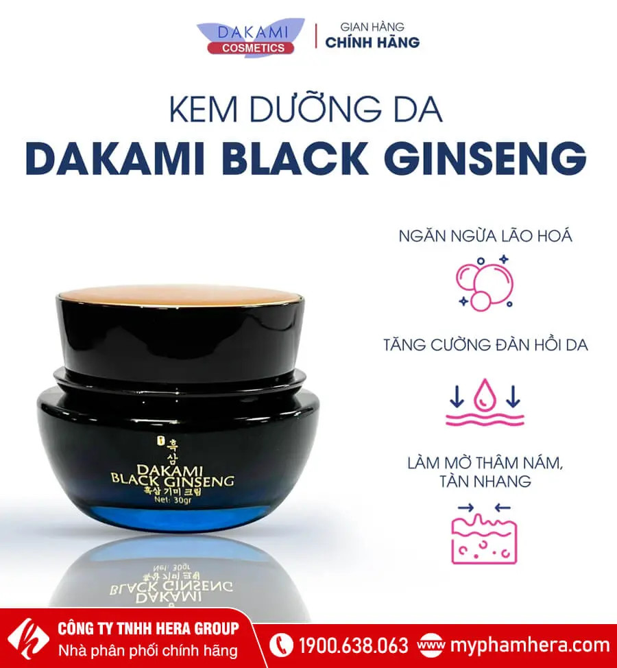 kem Dakami Sâm Đen myphamhera.com
