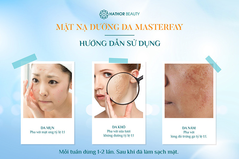 Làn da mịn màng, rạng rỡ sau khi đắp mặt nạ dưỡng da Masterfay