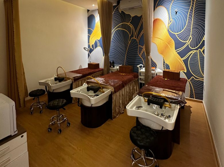 Mô tả không gian nội thất thư giãn tại Mộc An Spa