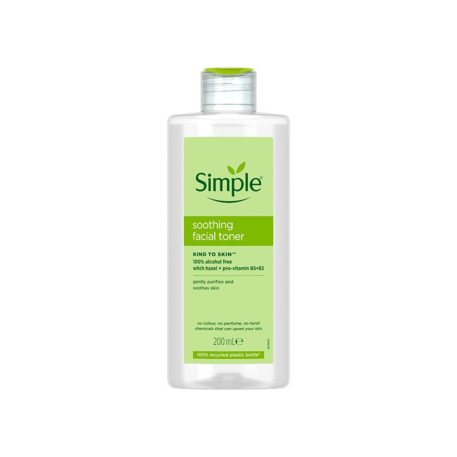 Nước hoa hồng Simple Soothing Facial Toner Kind To Skin dưỡng ẩm cho da hỗn hợp nhạy cảm