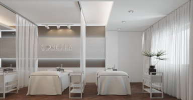 Phòng trị liệu ấm cúng và chuyên nghiệp tại Sorella Beauty &amp; Spa cơ sở Núi Trúc, tối ưu cho các liệu trình dưỡng ẩm da mặt.