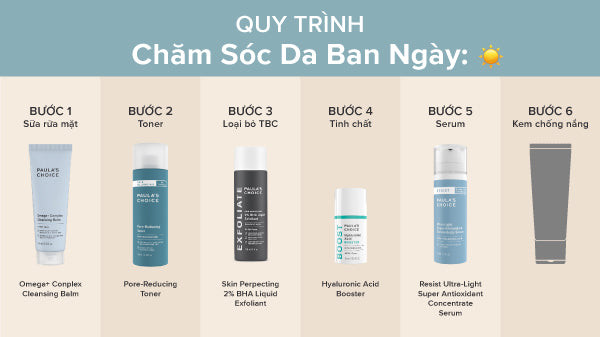 Quy trình chăm sóc da hỗn hợp vào mùa đông buổi sáng