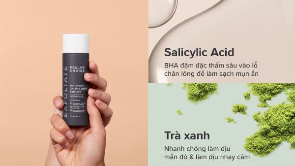 Sản phẩm Skin Perfecting 2% BHA Liquid Exfoliant chuyên biệt cho da hỗn hợp thiên dầu và da mụn
