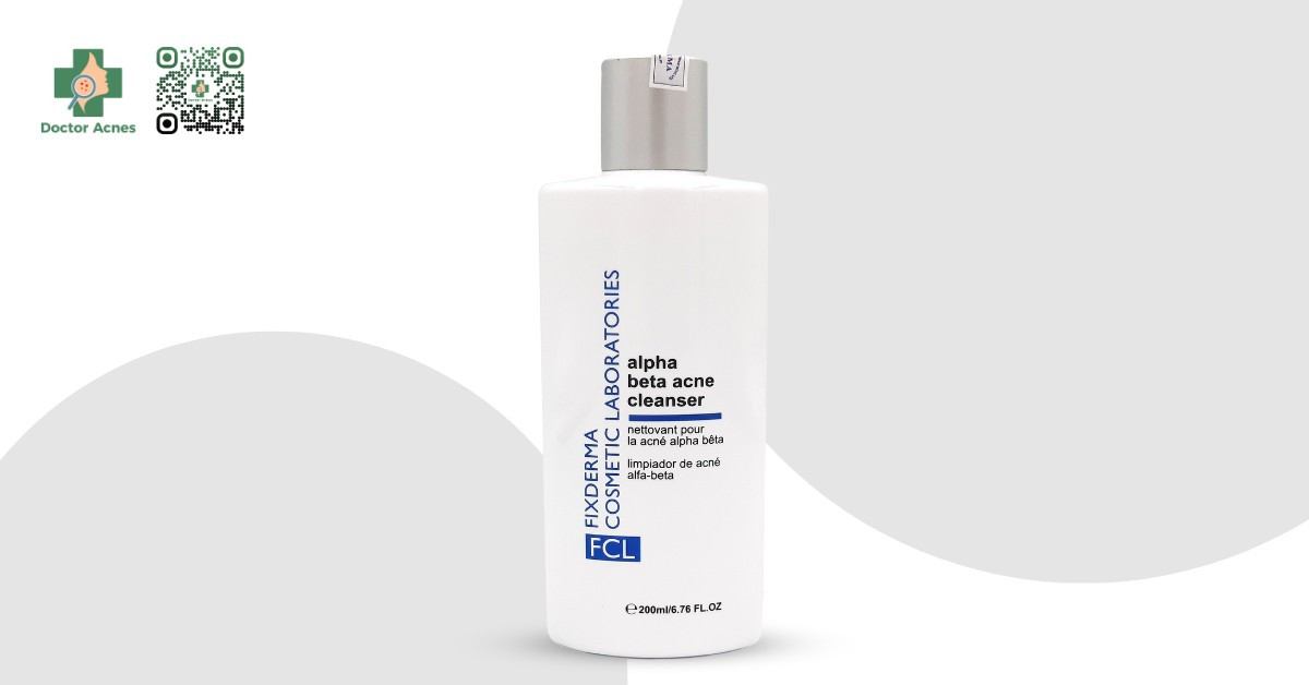 Sữa rửa mặt cho da mụn Fixderma Alpha-Beta Acne