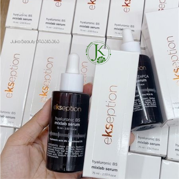 Tinh chất Ekseption Hyaluronic B5 Mixlab Serum dưỡng ẩm làm dịu da 75ml