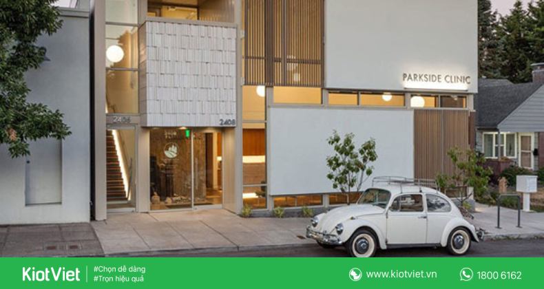 Thiết kế nội thất sang trọng cho mặt bằng kinh doanh spa, minh họa một không gian tiếp đón khách hàng lý tưởng khi setup spa.