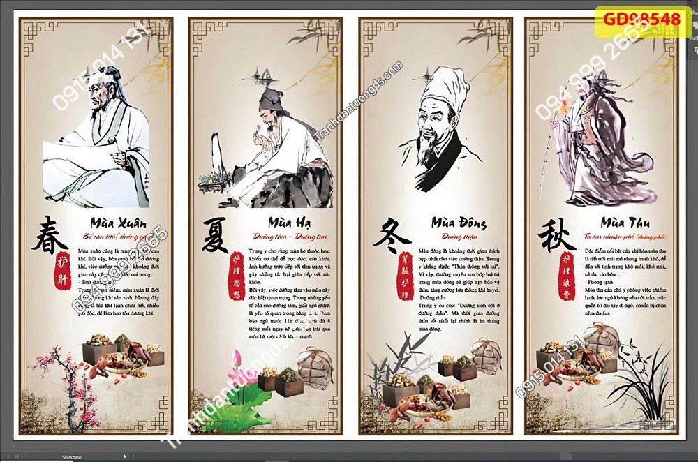 Bức tranh dán tường 3D spa với họa tiết lá tre và những viên đá, mang đến sự tinh tế, mộc mạc và gần gũi với thiên nhiên.