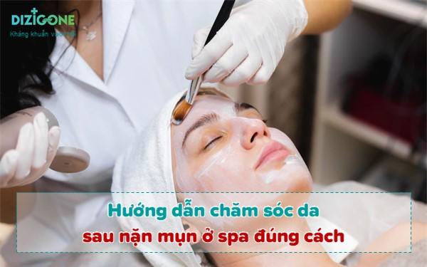 alt text: Chăm sóc da sau khi nặn mụn ở spa tại Clair Center, với quy trình làm sạch và phục hồi chuyên sâu.