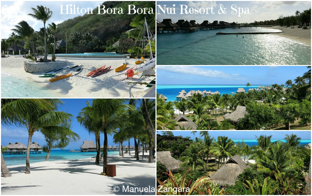 Bãi biển riêng tư với ghế tắm nắng tại Hilton Bora Bora Nui Resort &amp; Spa, phù hợp cho gia đình