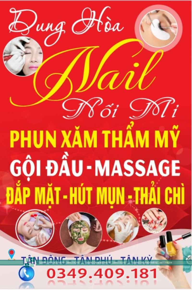 Biển bạt Hiflex cho dịch vụ phun xăm thẩm mỹ