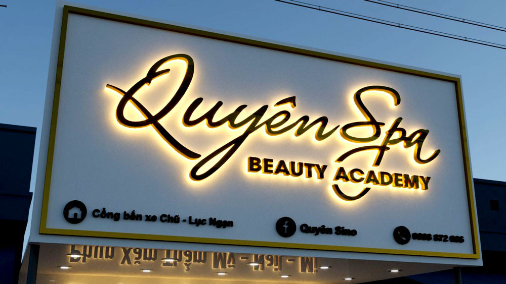 Biển hiệu quảng cáo tiệm spa đẹp