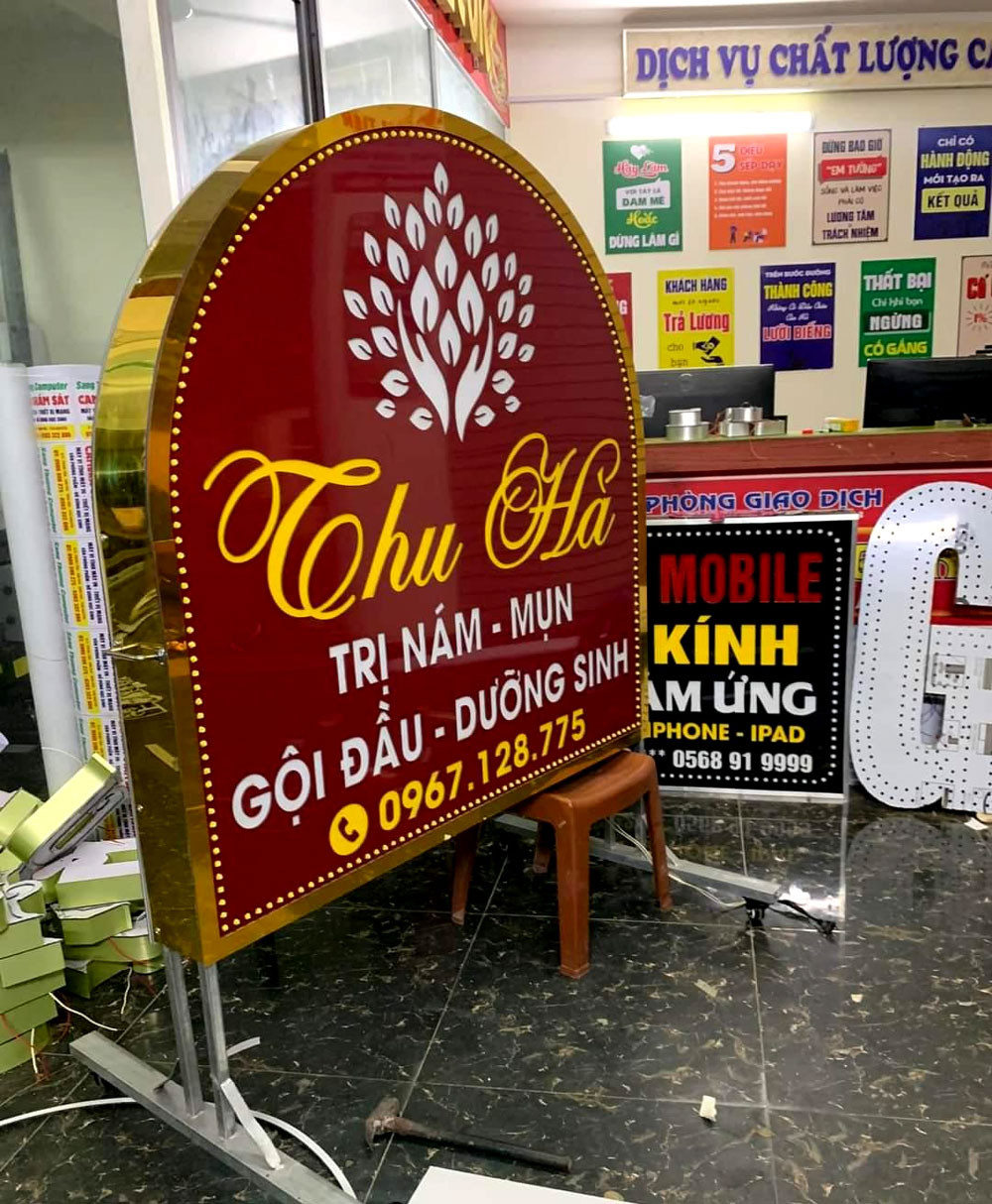 Biển vẫy Spa hộp vòm