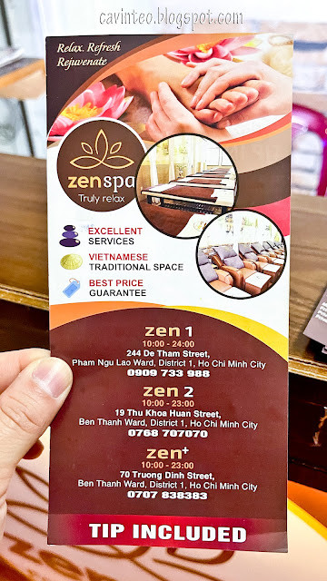 Cận cảnh biển hiệu Zen Spa tại một chi nhánh ở Thành phố Hồ Chí Minh