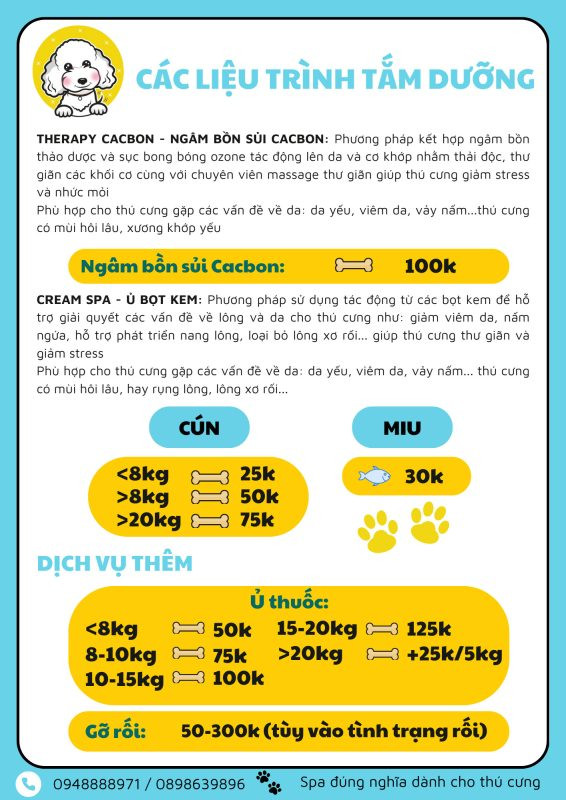 Chăm sóc móng và bàn chân cẩn thận tại spa chó mèo Hà Nội