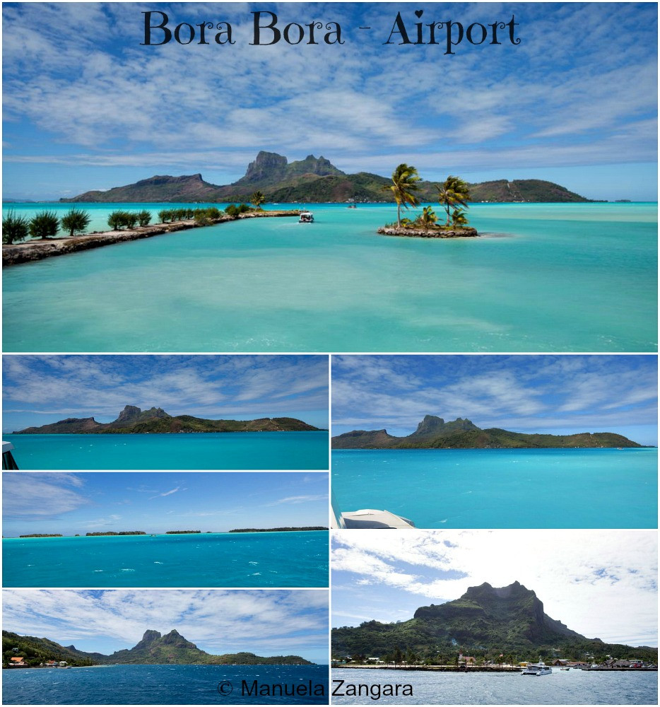Đầm phá tuyệt đẹp nhìn từ sân bay Bora Bora, điểm đến cho du khách nghỉ dưỡng tại Hilton Bora Bora Nui Resort &amp; Spa