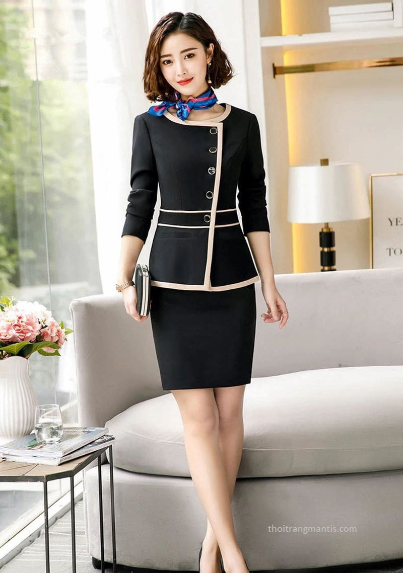 Đồng phục lễ tân spa dành cho nữ