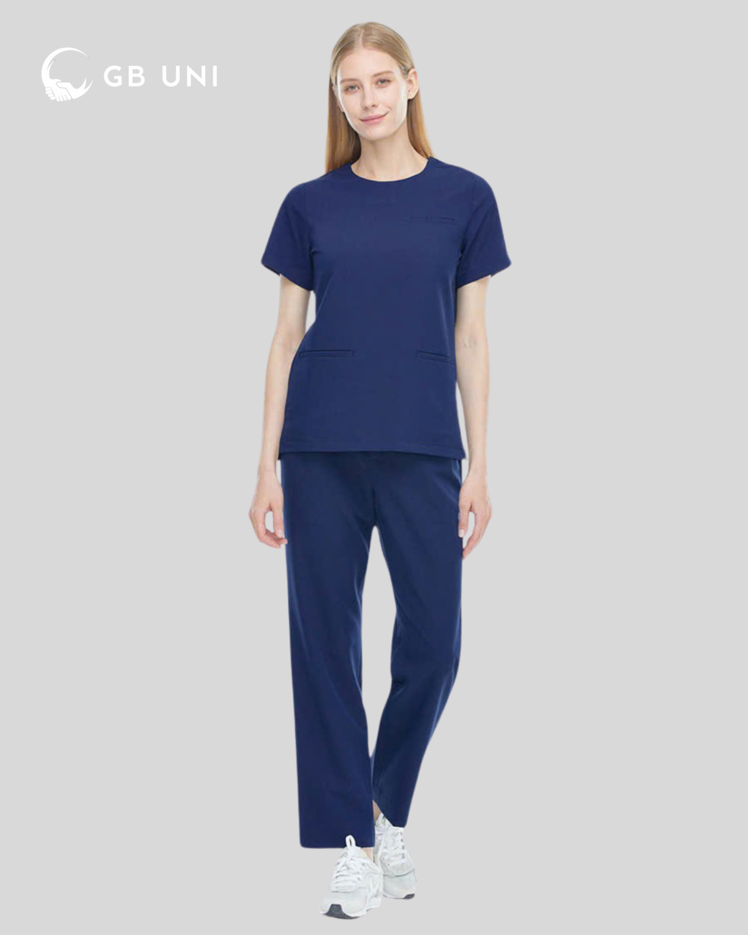 Đồng phục spa màu xanh thanh lịch cho nữ nhân viên