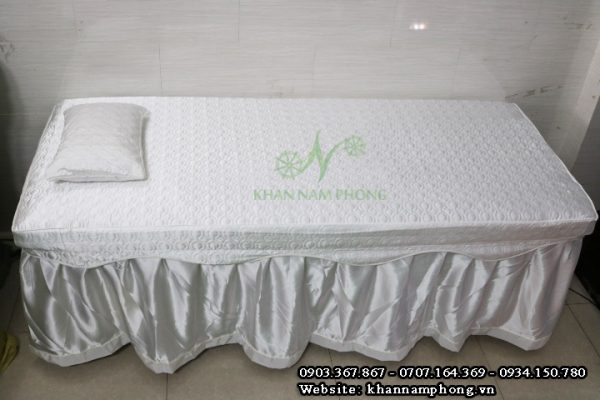 Ga trải giường Spa Cotton trần bông tím