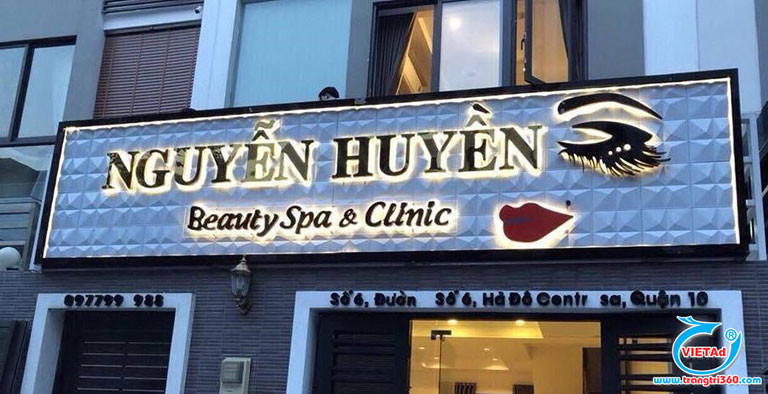 Giải pháp thiết kế bảng hiệu spa chữ nổi inox bền đẹp