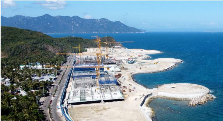 Hình ảnh công trường dự án Champarama Resort &amp; Spa Nha Trang đang được thi công