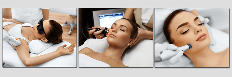 Hình ảnh spa với các sản phẩm chăm sóc da tự nhiên