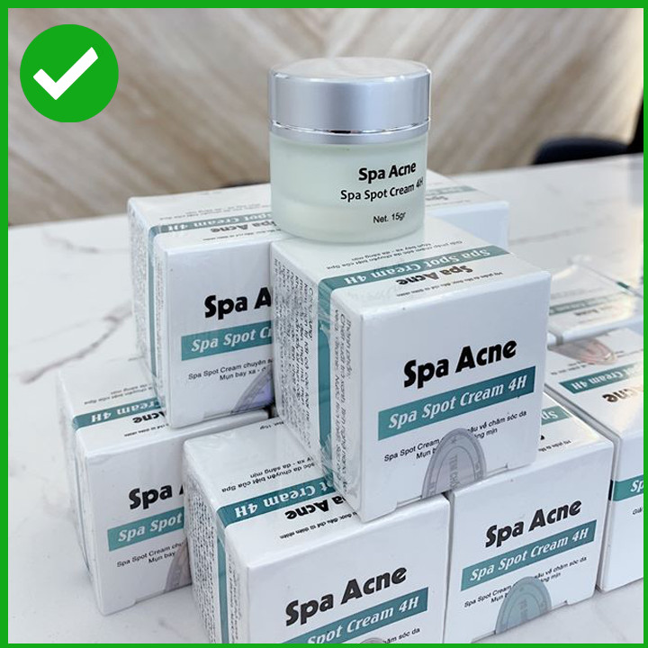 Hộp kem trị mụn Spa Spot Cream 4H với thiết kế chuyên nghiệp, nổi bật thành phần thiên nhiên