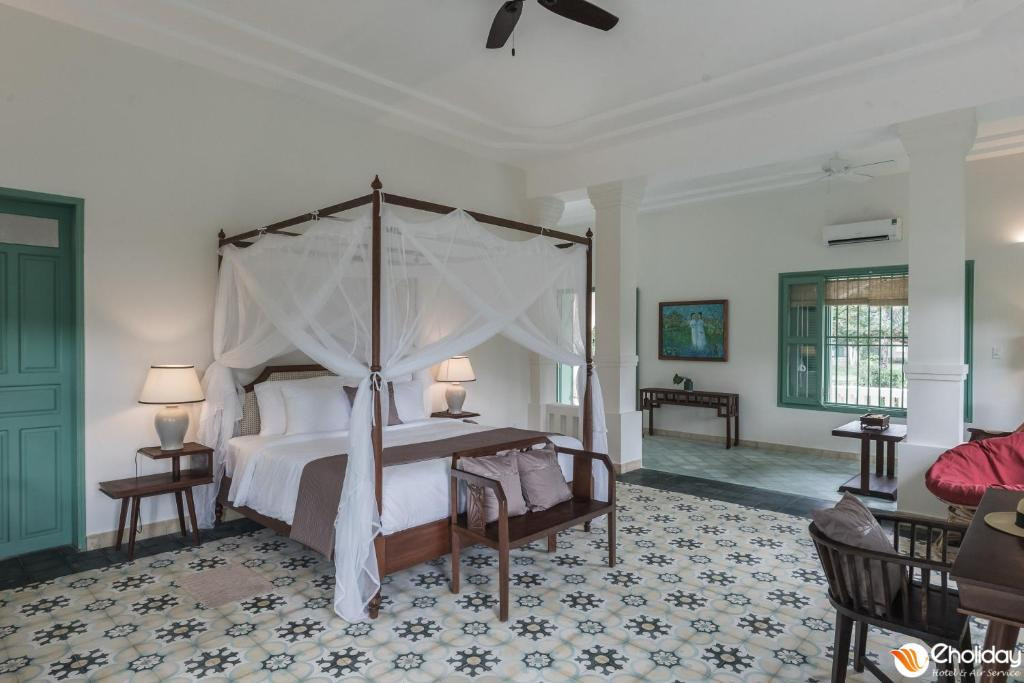 Không gian biệt thự Colonial Suite tại Poulo Condor Boutique Resort Côn Đảo với nội thất sang trọng