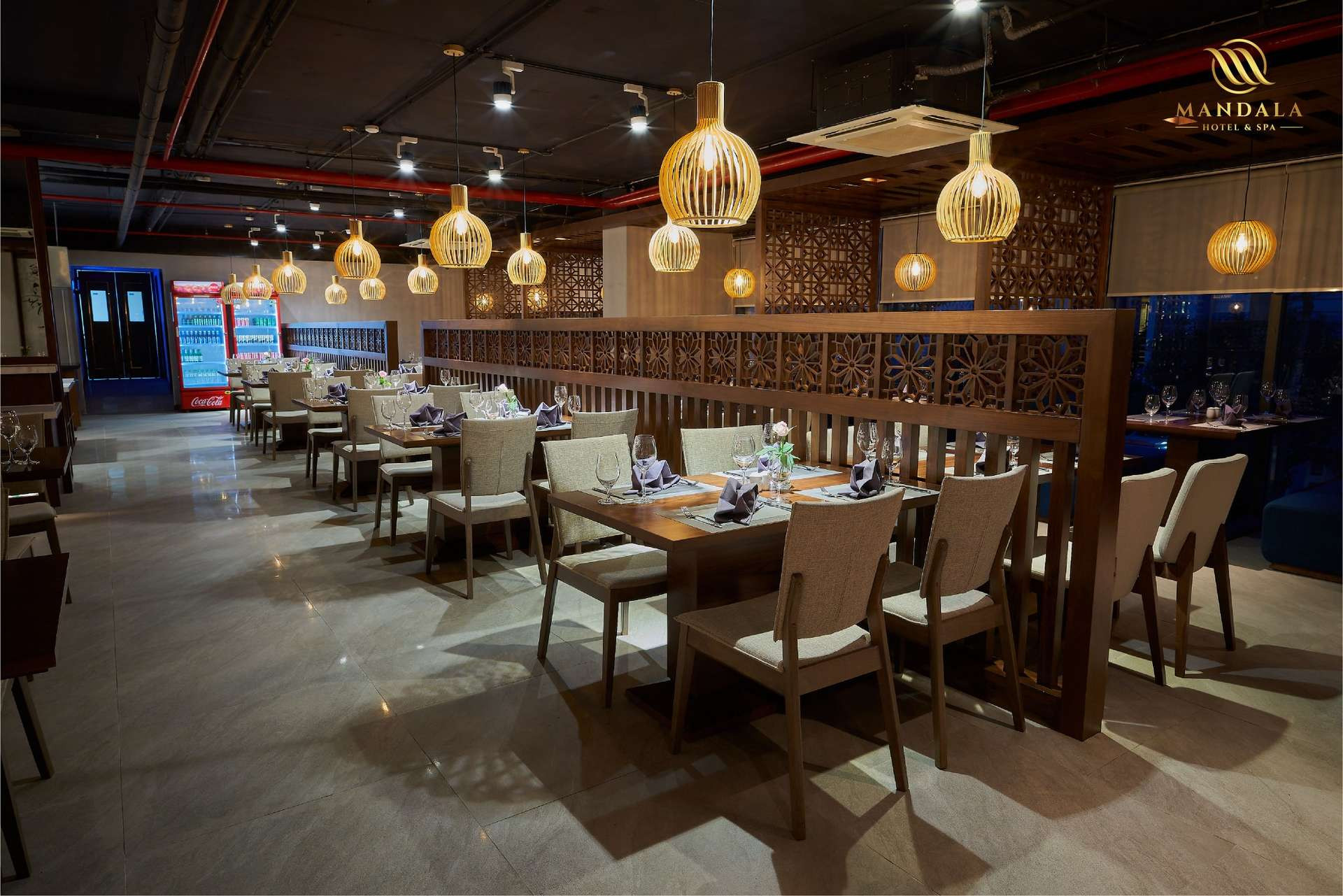 Không gian nhà hàng Fusion tại Mandala Hotel & Spa Bac Ninh