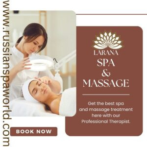 Không gian spa thư giãn với nến thơm và bồn tắm