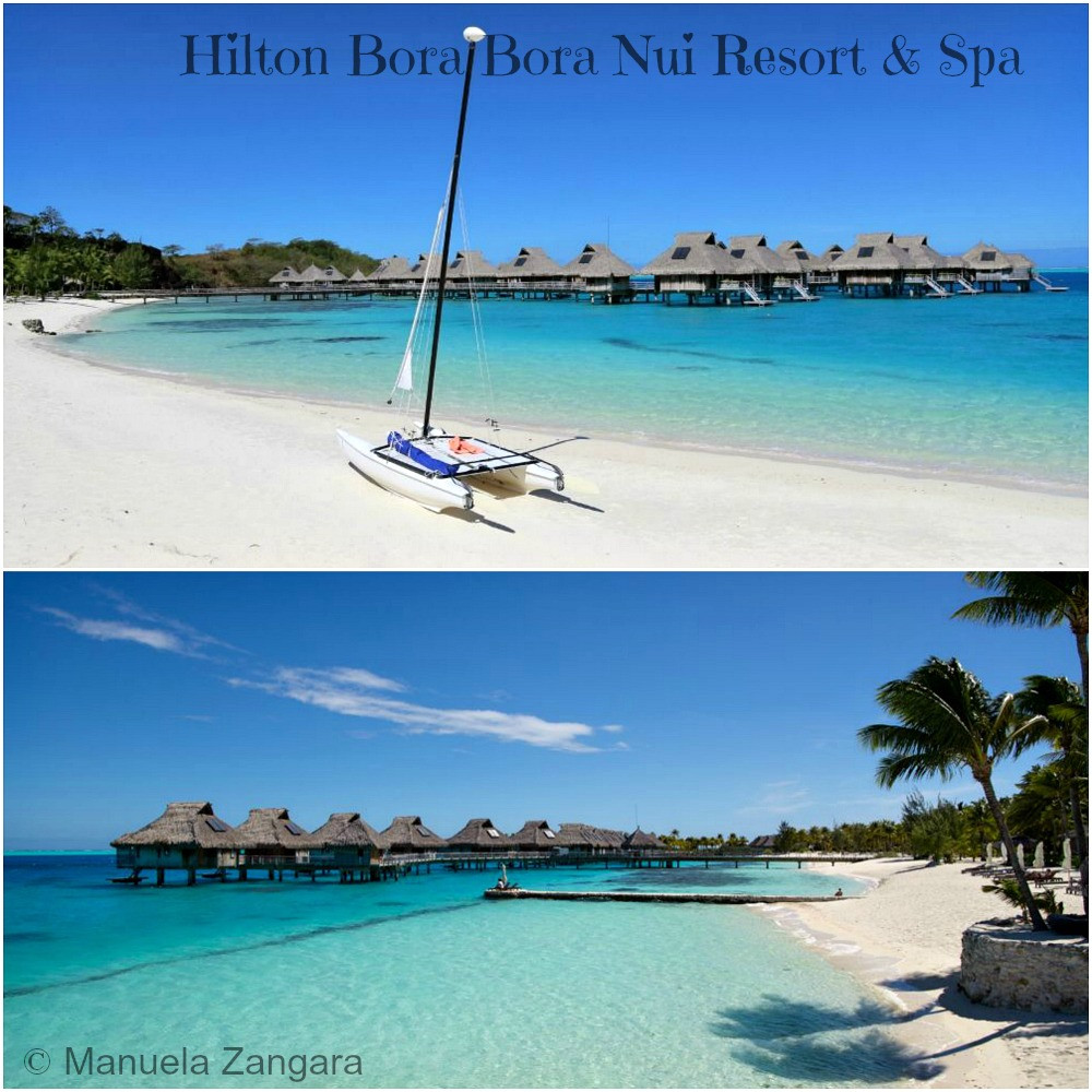 Lối vào sang trọng tại Hilton Bora Bora Nui Resort &amp; Spa, chào đón khách đến trải nghiệm thiên đường nhiệt đới